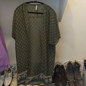 SOLD Green fashion "kimono"